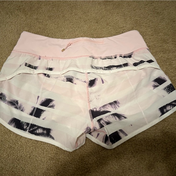 Pink Lululemon Speed Shorts - Picture 2 of 3